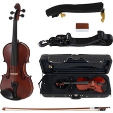 Brioso Violinenset 3/4 Violine Geige Koffer Bogen Fichte Ahorn Set Anf&auml;nger Case