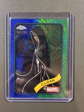 2025 Topps Chrome Marvel #62 Cloak Blue Green Shimmer Refractor 141/199