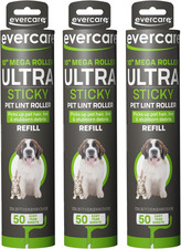 All-Purpose Pet Lint Roller Refill Pack of 150 Sheets for Hair Debris and Dust