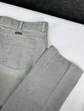 VTG 80s Wrangler 85498GY Light Gray Cowboycore Cut Original Fit Jeans 42x32