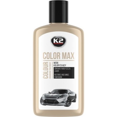 K2 Farbwachs Color Max 250ml Polish & Wax Color Politur weiß