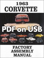Chevrolet Corvette Montageanleitung USB 1963 1964 1965 1966 1967
