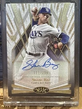 2022 Topps Tier One #BOA-SBA Shane Baz TB Rays Rookie RC Auto /299