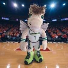 Dallas Wings WNBA 10" Plush Mascot.  Women's Basketball #1 Lightning