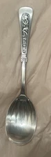 Antique Rogers Brothers 1847  Silver Plate Sugar Spoon ARCADIAN Pattern 6” READ