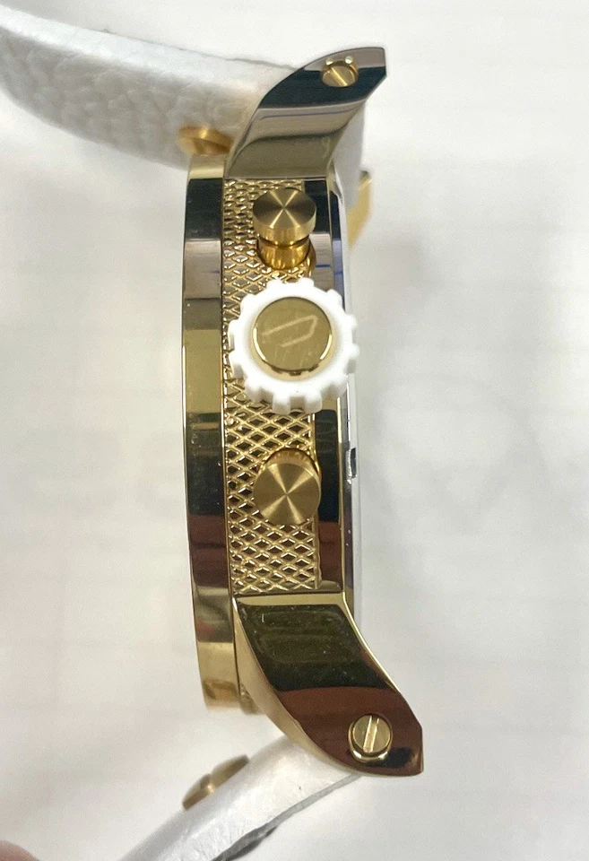 Genuíno Little Daddy Diesel Novo em Folha Relógio Banhado a Ouro DZ7273 52MM - Imagem 4 de 4