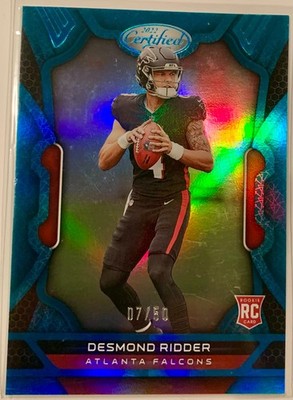 2022 Certified Rookies Mirror Teal /50 Desmond Ridder #105 Rookie RC