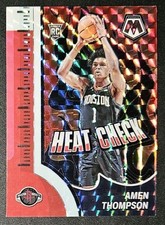 Amen Thompson 2023-24 Mosaic HEAT CHECK Prizm Rookie Insert Card SP (no.12)