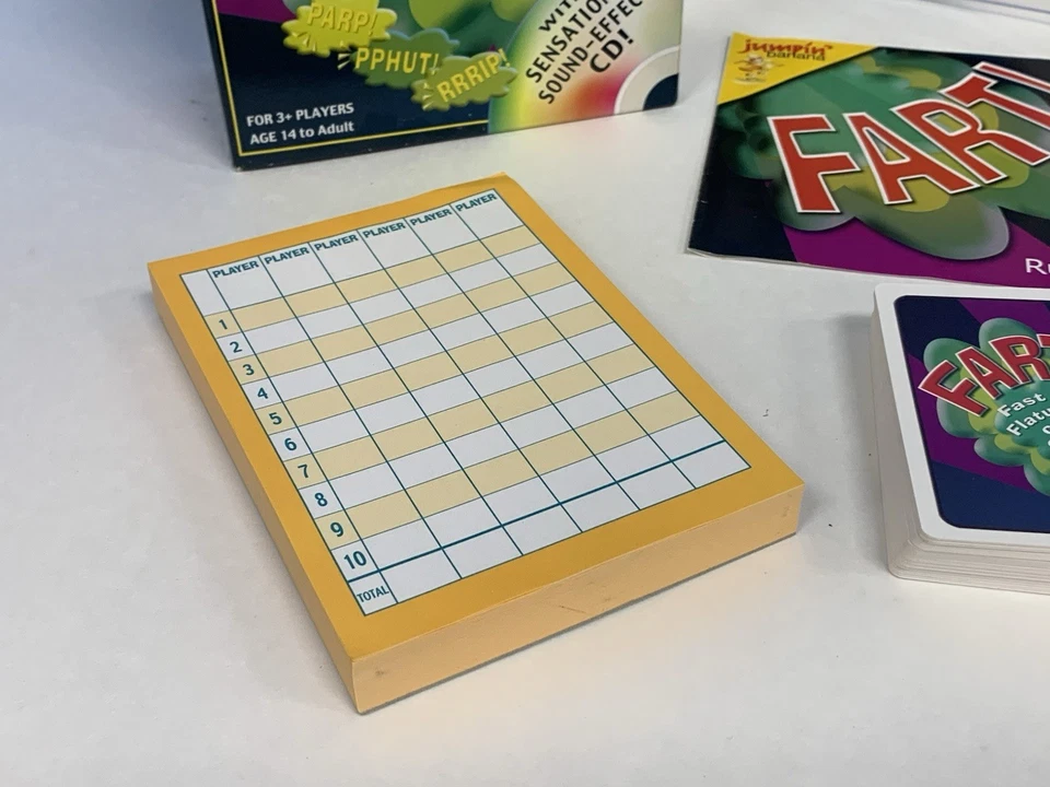 LN 2007 Fart! The Fast & Flatulent Card Game  100% Complete w/ Sound Effects CD - Image 3 of 4