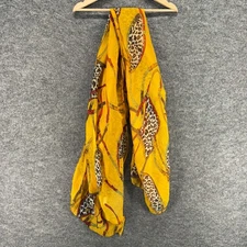 Unbranded Scarf Women Orange Animal Print Rectangle Scarf Multifunctional