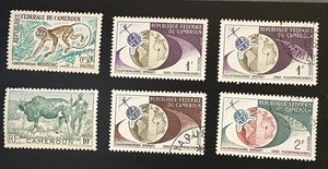 6 Used Cameroun Stamps