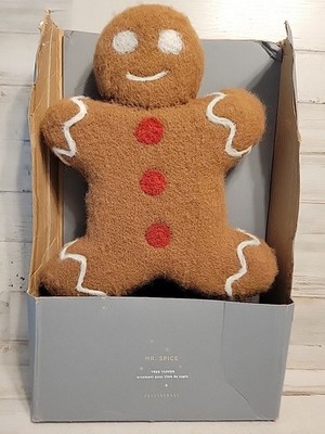 Pottery Barn Gingerbread Man Tree Topper Christmas Mr. Spice
