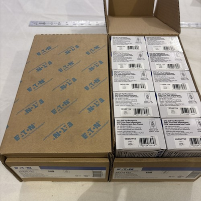 #ad Eaton GFCI Ground Fault Circuit Interrupter Ivory Model #TRSGF15V Lot Of 20 $200.00