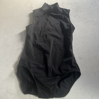 WEISSMAN ärmelloses Trikot mit Stehkragen MT12070 SCHWARZ Reißverschluss hinten LC L Kind