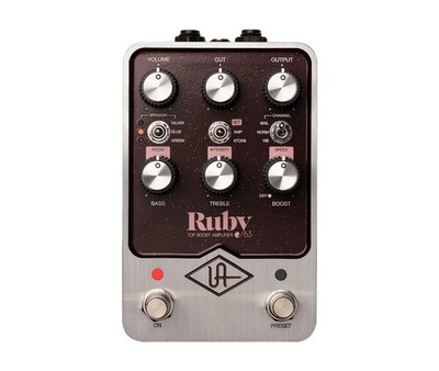 0819937003332 Universal Audio UAFX Ruby '63 Top Boost Amplifier - Gitarrene