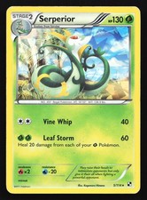 Serperior (Cracked Ice) 5/114 Black & White Holo Rare Pokemon Card