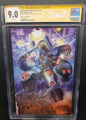Transformers: Beast Wars # 10 Signed Ron Perlman Cgc Signature Series SS 9.0 