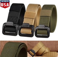 3  Men's Tactical Military Outdoor Combat Nylon Belt Buckle Strap Waistband Gift