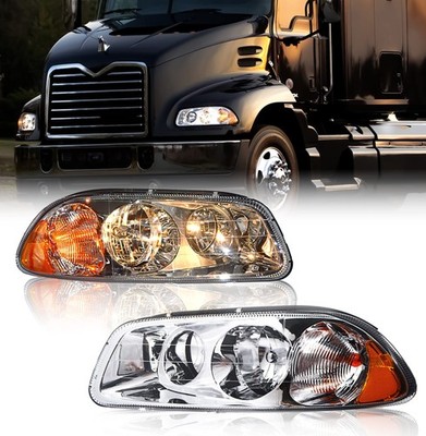 Mack Vision CX CXN 1998-2018 GU4 GU8 GU7 GU5 2008-2018 PAIR Clear Lens Headlight