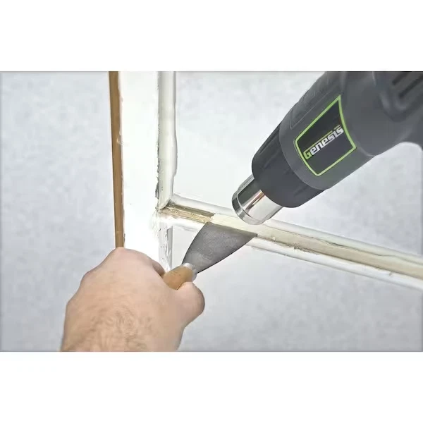 Kit de pistola de calor con cable GENESIS 12,5 amperios eliminación de pintura adhesivo envoltura retráctil calentador Foto 3 de 3