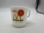 Vintage McDonald's Milk Glass Coffee Mug Cup Advertising Collectible Mid Century