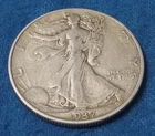 1937 Silver Walking Liberty Half Dollar