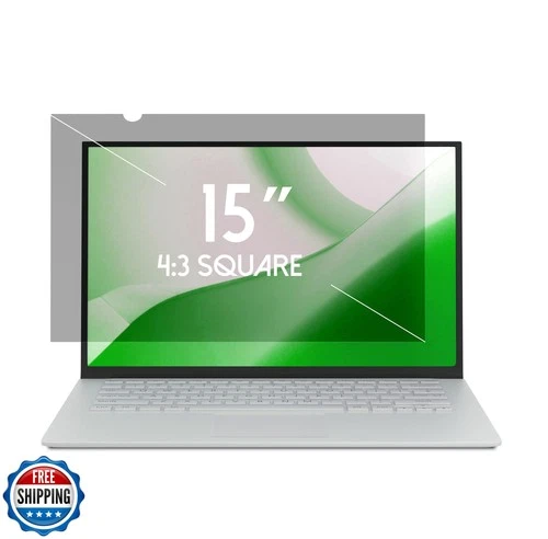 ANBAC 15 Inch Laptop Privacy Screen Shield for 4:3 Display - Anti Glare Compu