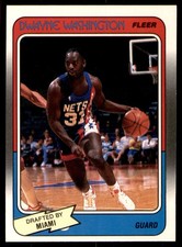 1988-89 Fleer #71 Dwayne Washington Rookie Miami Heat RC