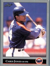 1992 Leaf Chris Jones #444 RC Rookie Houston Astros MLB Baseball Card Series 2. rookie card picture