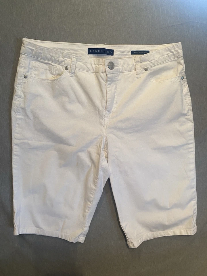 Bermudas Bandolino Jeans Riley Blancas Denim - Para Mujer Talla 12P (CAJA E) Foto 2 de 4