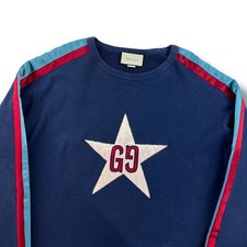 Felpa Gucci Star Logo Navy