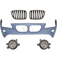 Stoßstange vorne grundiert+Nebel+Nieren Grill für BMW X1 E84 Bj. 09-12