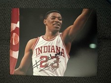 Keith Smart IU Signed 8 X 10 Photo 1987 Indiana Hoosiers Champs