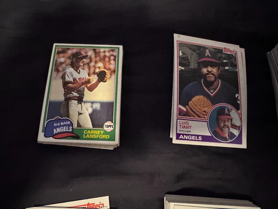Lote de tarjetas de béisbol California Angels años 70 - 90 Foto 2 de 4