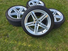 18" AUDI A5 B9 S LINE ALLOY WHEELS TWIN 5 SPOKE MK2 A4 S4 S5 GENUINE 8W0601025DE
