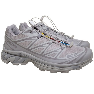 Salomon XT-6 Running Hiking Trail Shoe Size US 10.5 Ghost Gray/Gray Flannel AL4W