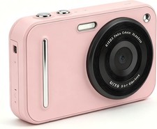 Digital Camera for Kids, 48MP FHD 1080P Point and Shoot Digital Camera, Pink