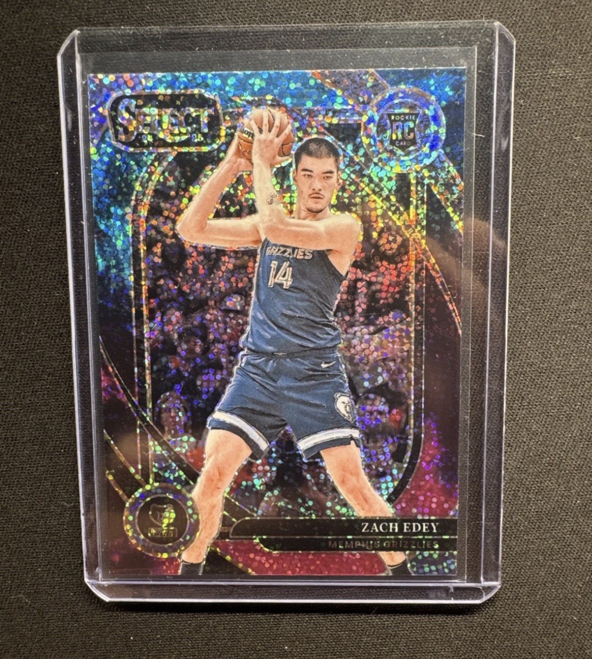 2024-25 Panini Select Courtside Zach Edey (RC) #280 Cosmic Prizm SSP