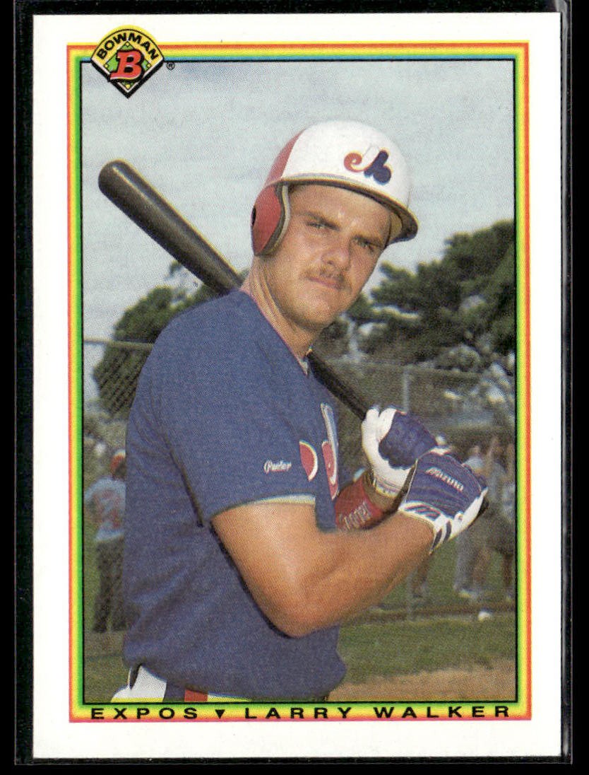 1990 Bowman #117 Larry Walker HOF Rookie Card RC