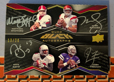 2009 UD Black Matthew Stafford Mark Sanchez Josh Freeman Davis RC Auto /20