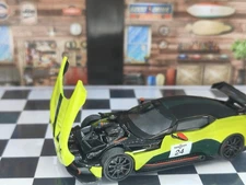 1:64 Fine Works Aston Martin Vulcan Open Hood Diecast Toy Car Model PeakSpeed FW