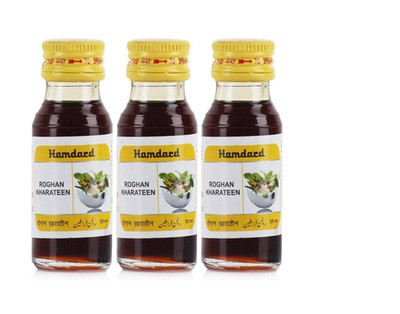 3x Hamdard Roghan Kharateen Herbal Men Wellness Oil 25ml Traditional Unani Oil
