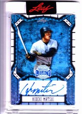 HIDEKI MATSUI 2025 LEAF BRONX LEGACY AUTOGRAPH 23/45 ENCASED