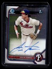 2022 Bowman Chrome #CPA-GTL Gavin Tonkel Prospect Autographs