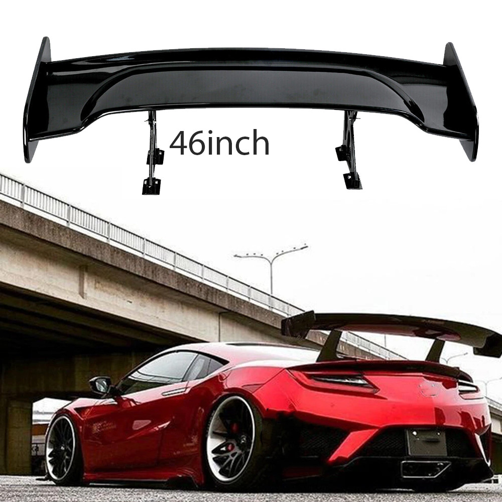 47" Glossy Black Rear Trunk Lid High Wing Spoiler ABS For Acura NSX Coupe