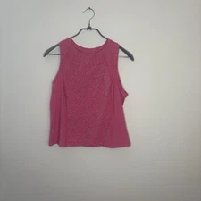 Members Mark Women’s Medium Soft Rub Pink Tank Top Crop Top B5