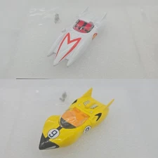 NEW: Pair of Auto World Speed Racer Mach 5 & Shooting Star 1:64 Slot BODY ONLY