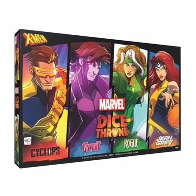 Marvel X-Men Dice Throne Box 2, 4 Hero Box Featuring Cyclops, Jean Grey, Gambit 