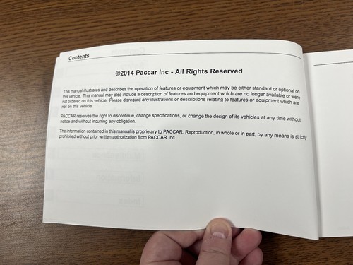 Kenworth Operator's Manual T440 T470 - Picture 8 of 8
