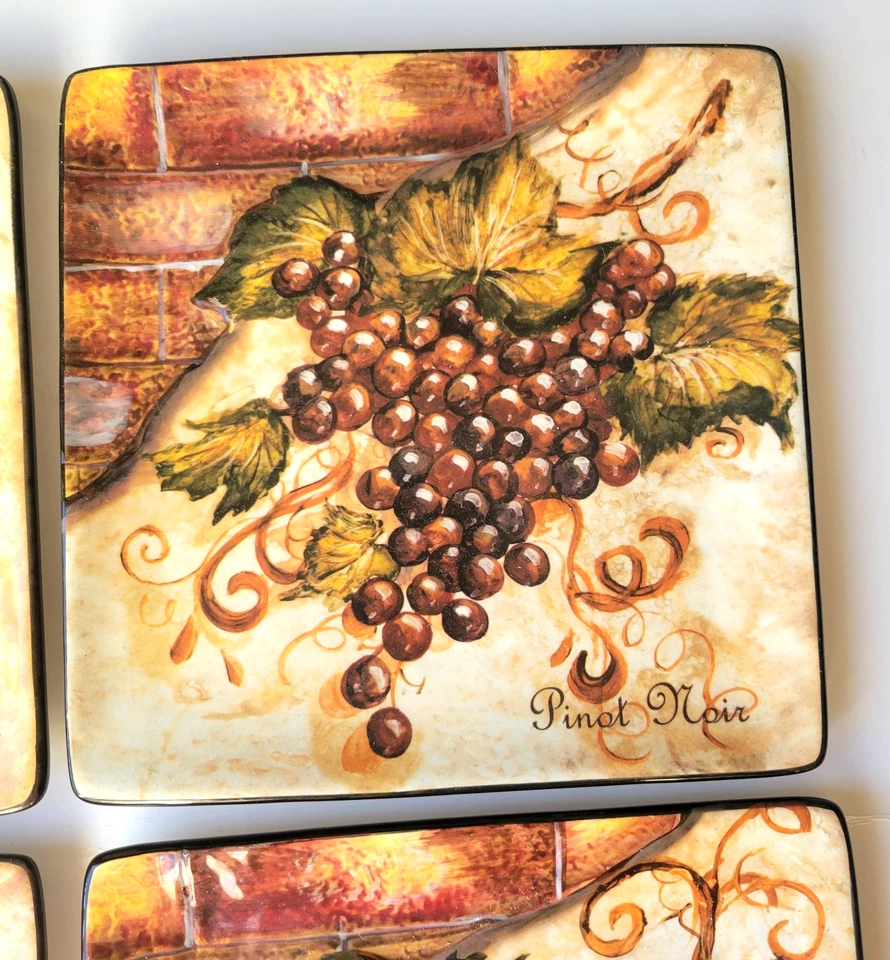 Juego de 4 Platos de Ensalada 3D Cuadrados Internacionales 8.5" Certificados Tre Sorelle Studios Foto 3 de 4